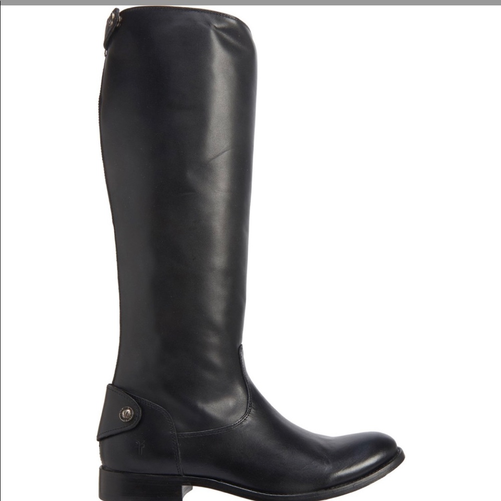 FRYE leather riding boots size 7.5, black NWOT